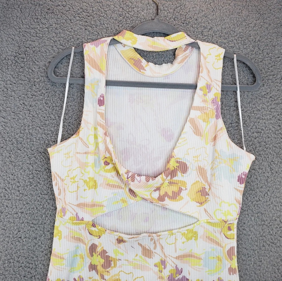 Ted Baker Effi Cut out Twist Back Bodycon Floral Spring Summer Dress Sz 12 - Picture 9 of 13